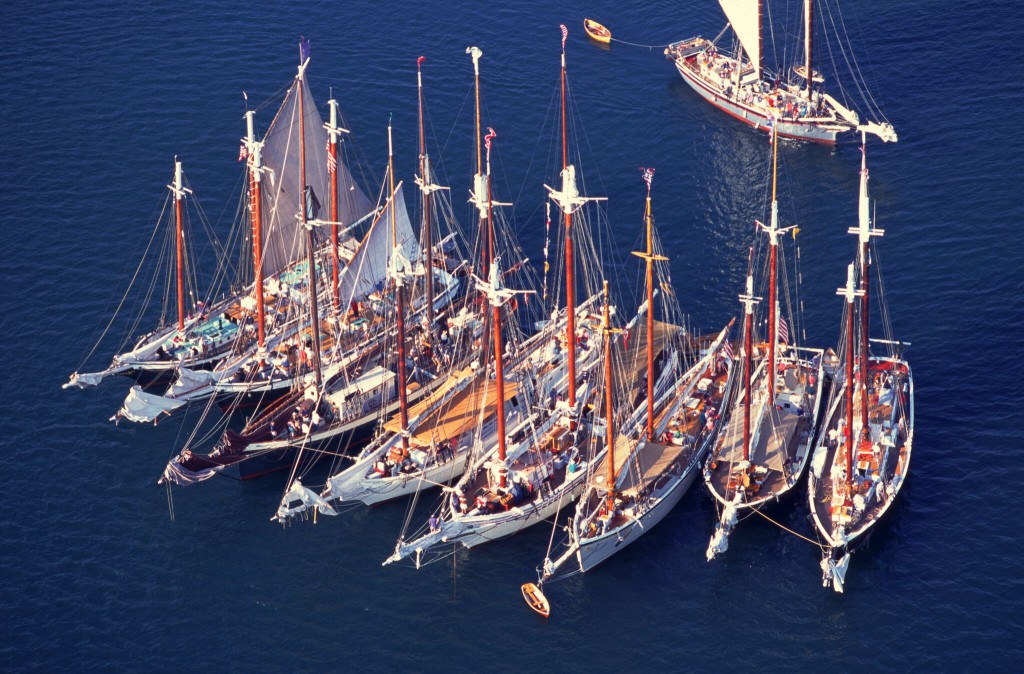 Maine Windjammer Association fleet gathering for the annual Gam