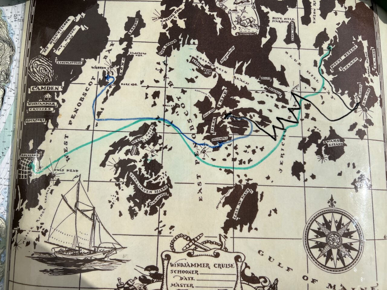 Here's the course we sailed on our four-night cruise.